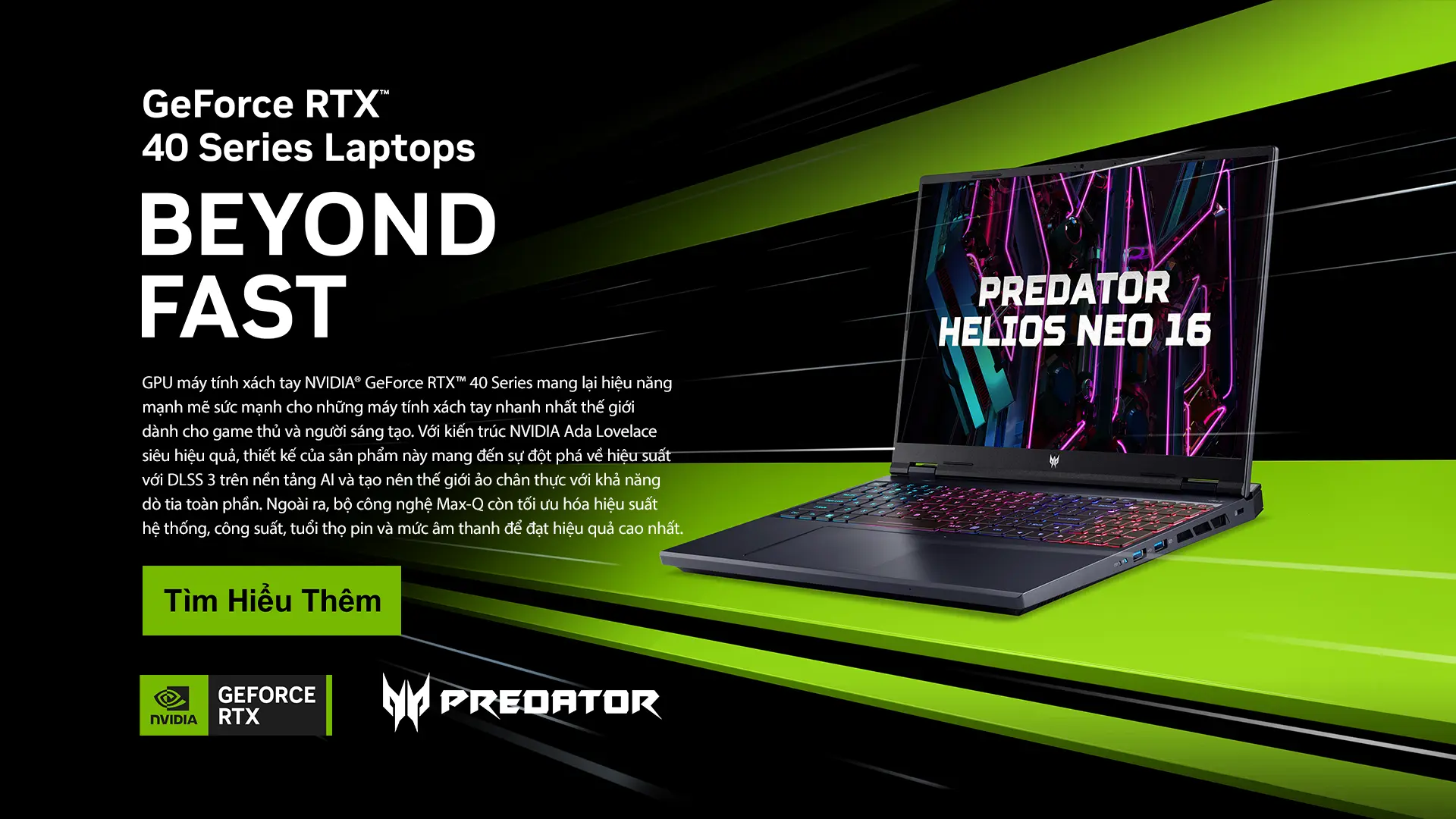 Laptop Acer Predator NVIDIA GeForce RTX 40 Series