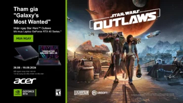 Acer Predator X NVIDIA - Nhận Game Star Wars Outlaws Khi Mua Laptop Gaming Acer RTX 40 Series - KV