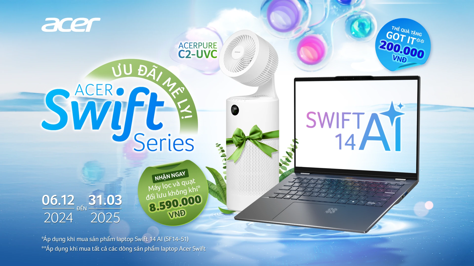 Uu Dai Laptop Acer Swift Series Nhan Qua Me Ly - Acer Viet Nam