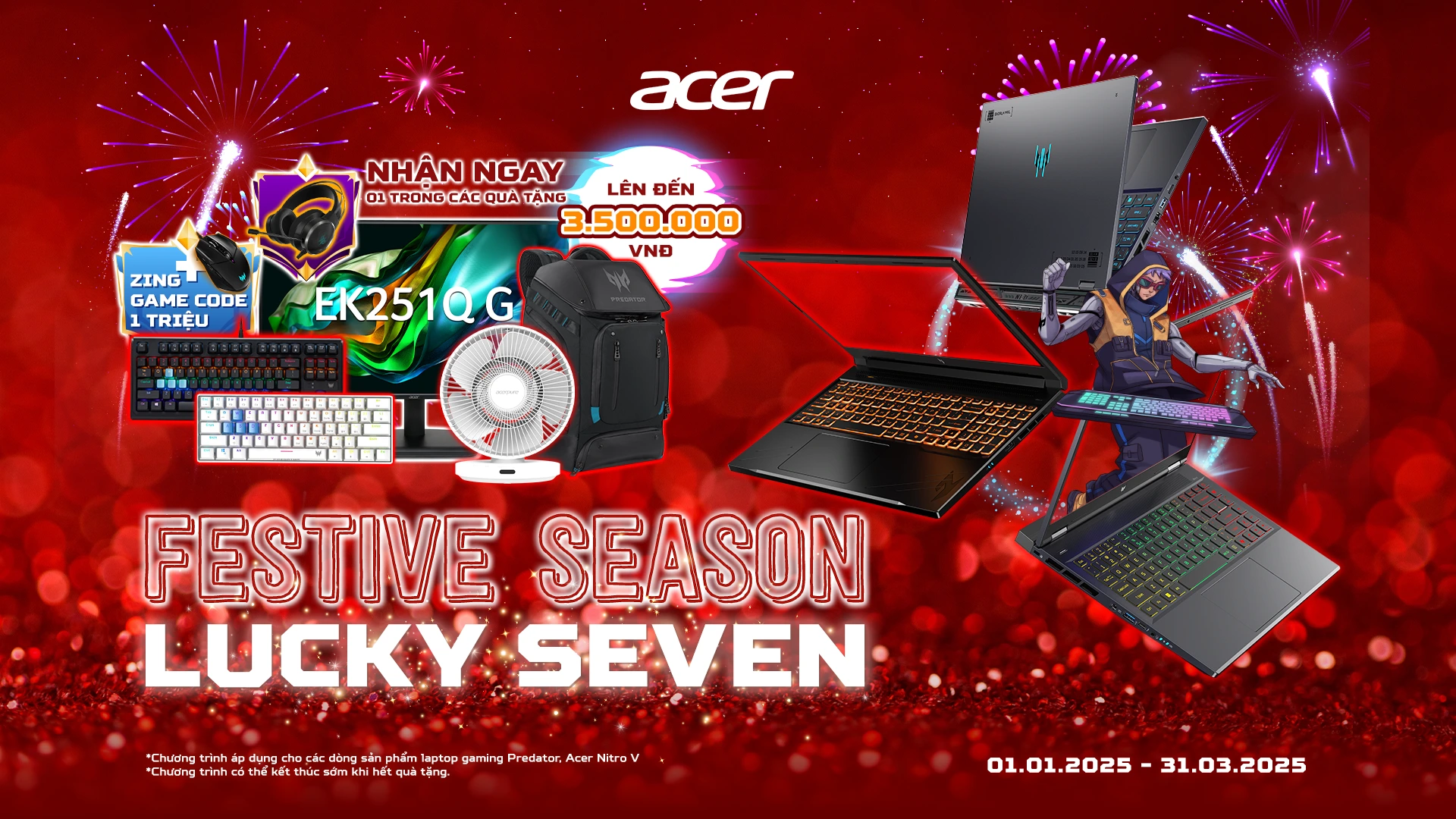 Ưu Đãi Acer Festive Season 2025 - Lucky Seven - Acer Việt Nam